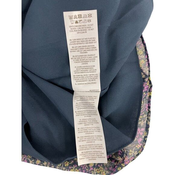 Boden Womens Smocked Yoke Dress UK 12 US 8 Multi Floral Puff Sleeve D0401 NWT - Picture 9 of 14